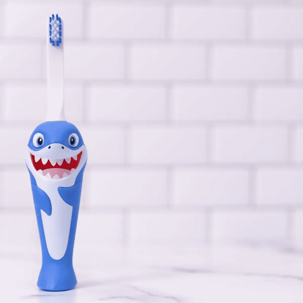 Chompers the Shark Toothbrush for Kids With Bonus Brush Head