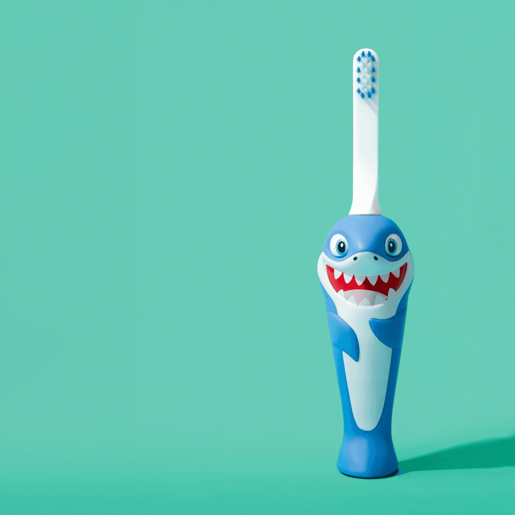Chompers the Shark Toothbrush for Kids With Bonus Brush Head
