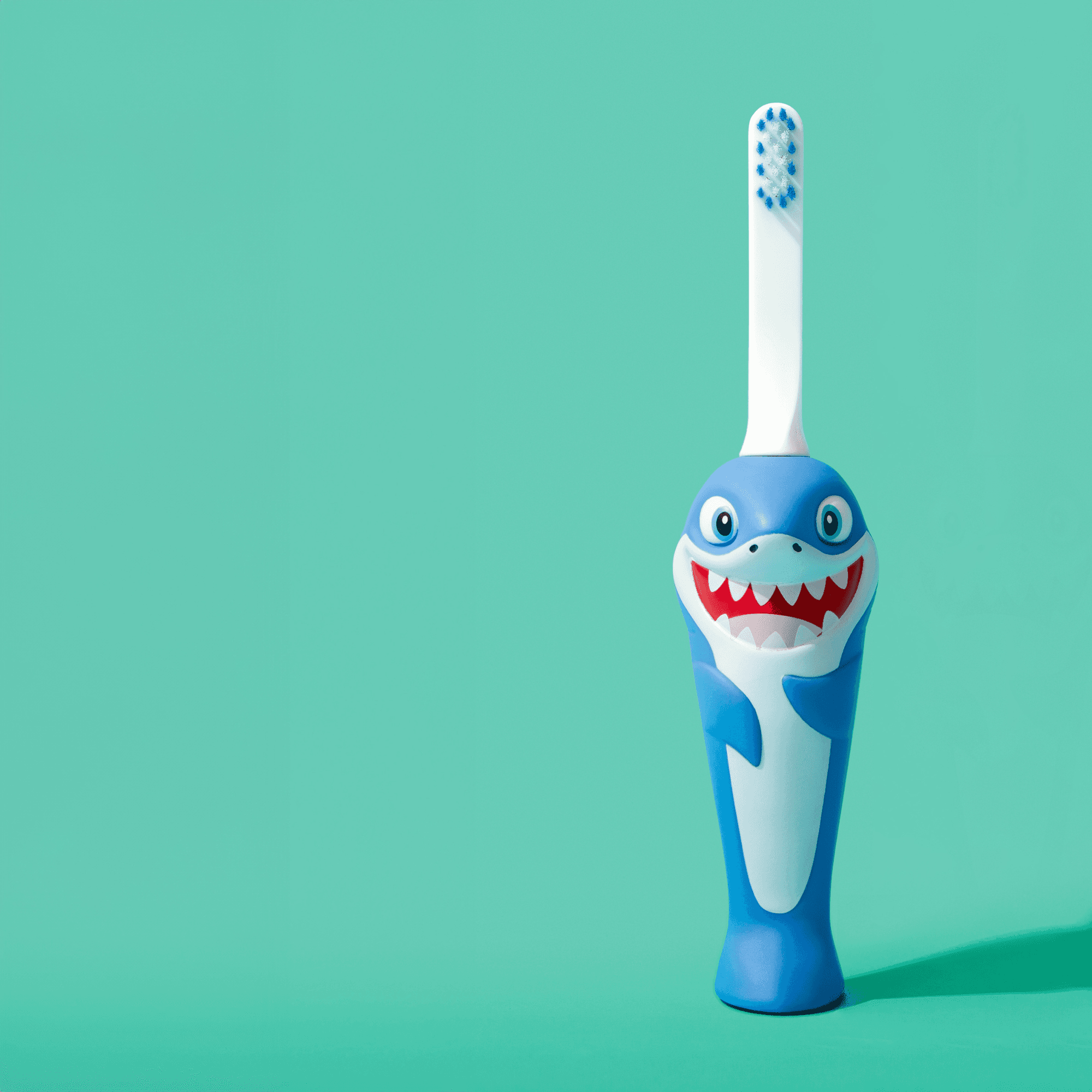 Chompers the Shark Toothbrush for Kids With Bonus Brush Head