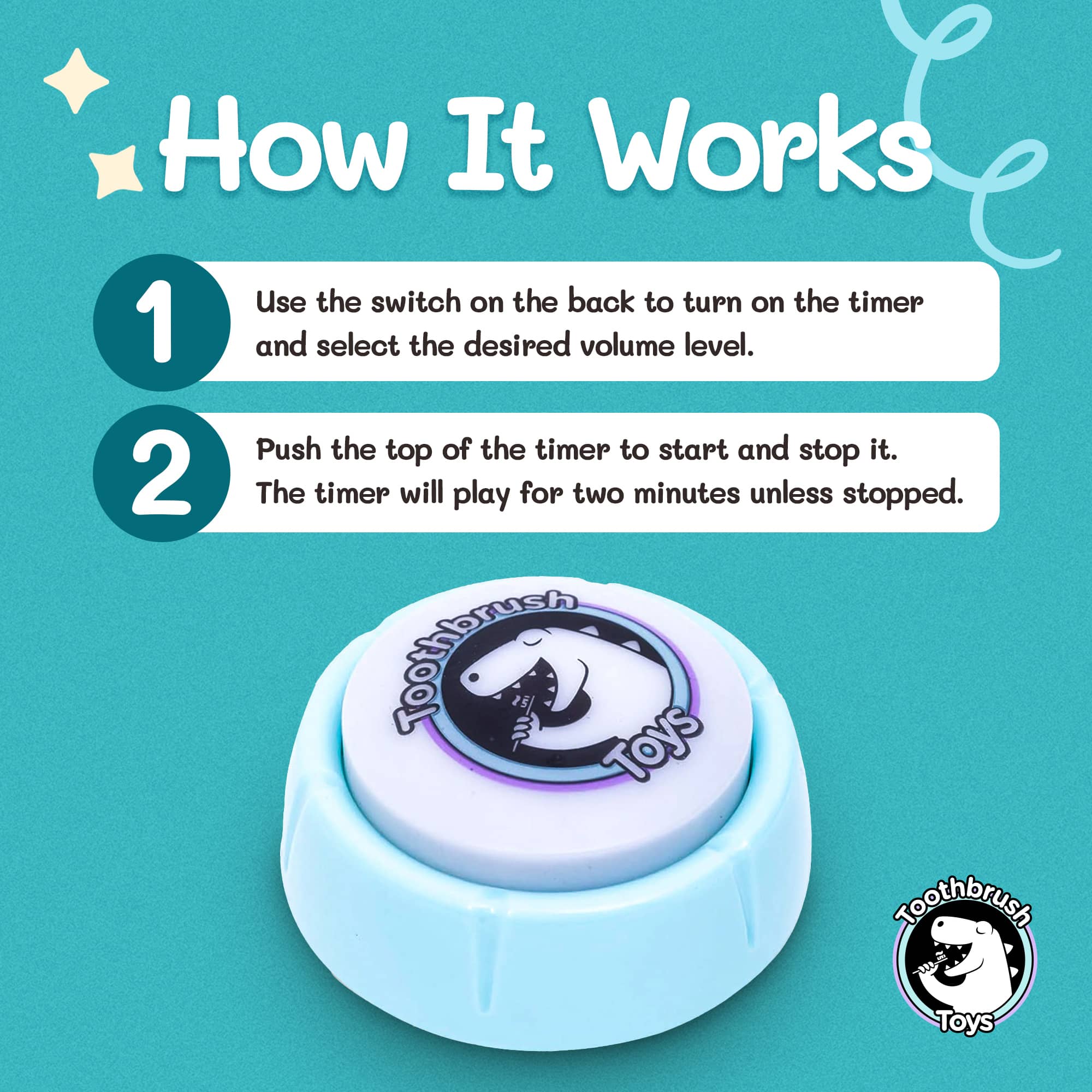 Toothbrush Toys Kids Toothbrush Timer – 2 Minute Fun