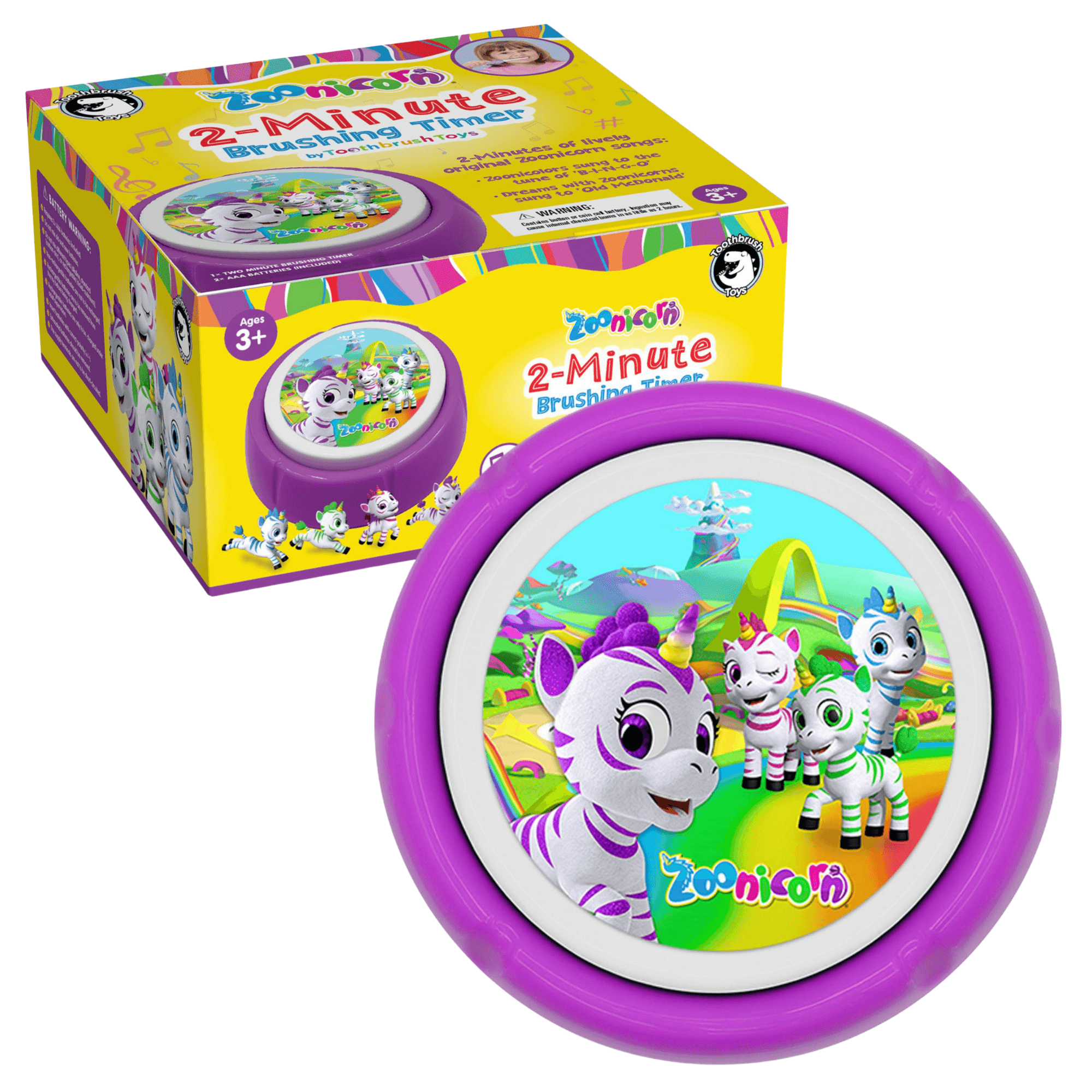 Zoonicorn® Kids Toothbrush Timer by Toothbrush Toys - 2 Minute Timer